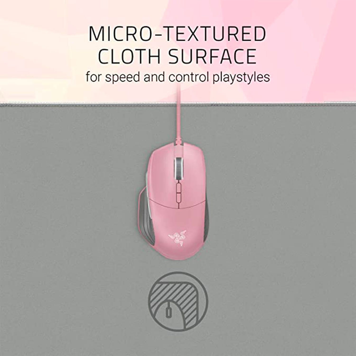 Mouse Pad Razer Gamer Goliathus Extended Chroma Quartz Rgb Pink Xl image number 3.0