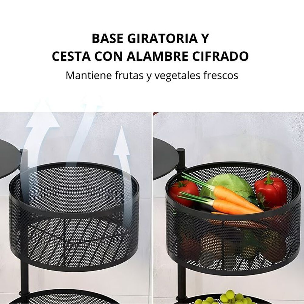 Carrito Organizador Multiusos 5 Niveles 360&ordm; Para Cocina image number 2.0