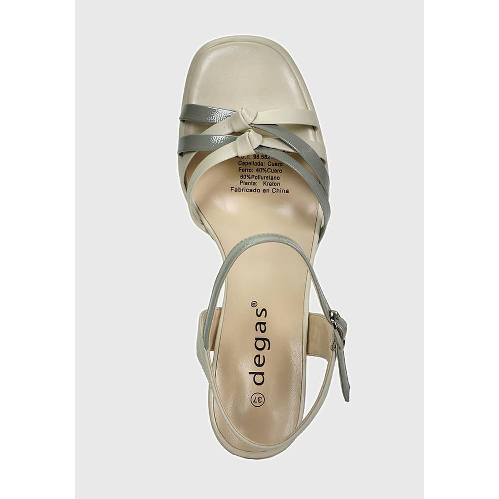 Sandalia Paula Crema image number 5.0