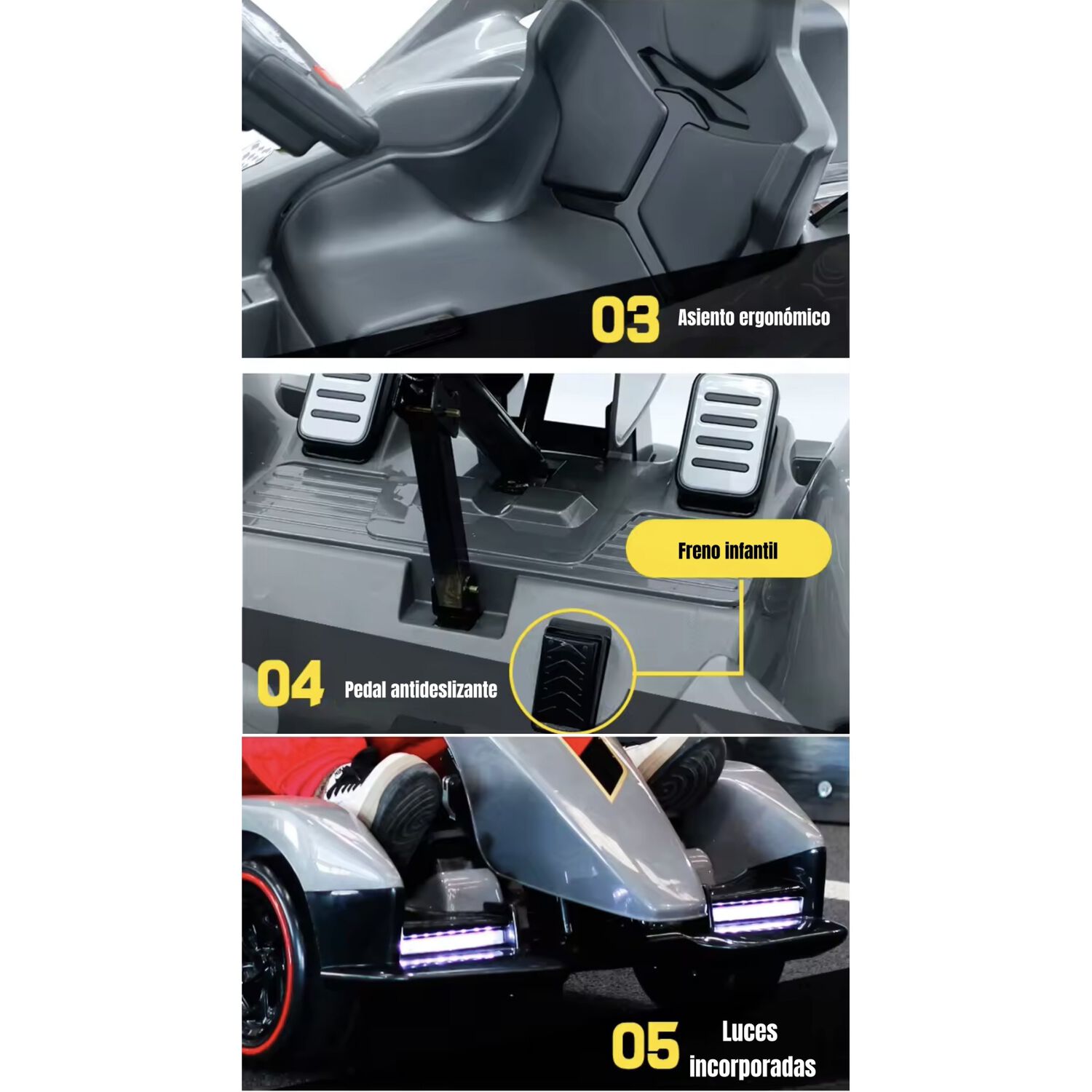 Go Kart Auto El&eacute;ctrico 12v7ah Con Control Rojo Lubabycas image number 4.0