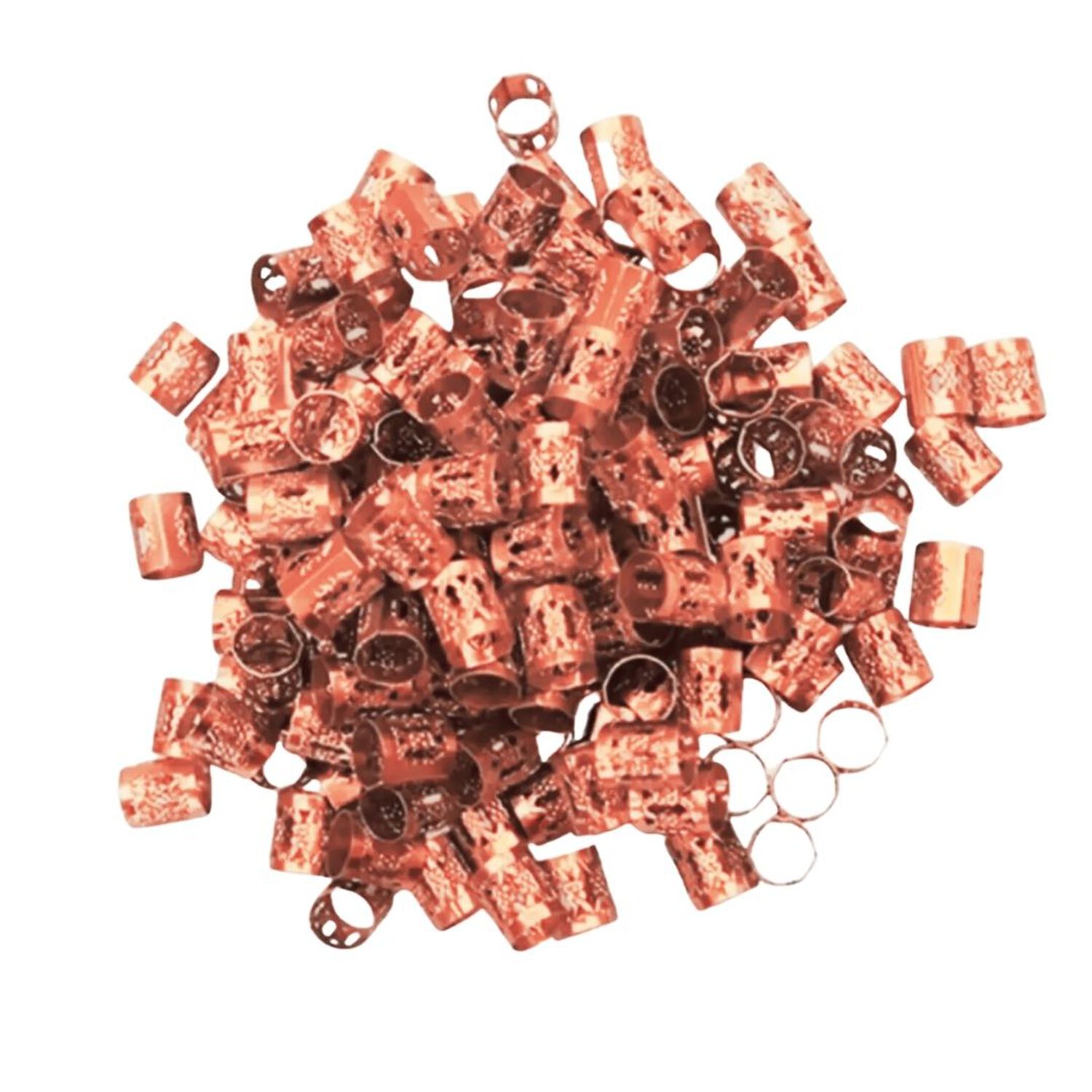 Pack De 80 Cuentas O Anillos Para Trenzas O Bisuteria image number 1.0