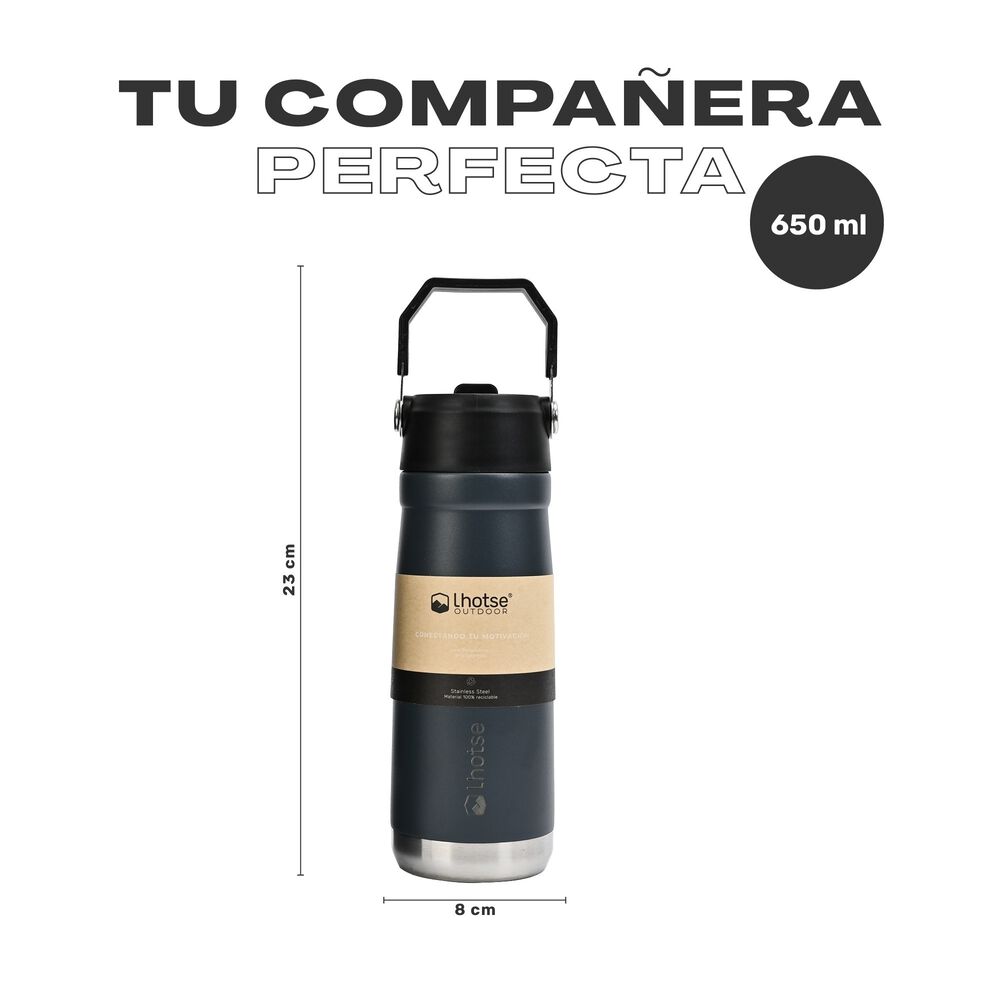 Botella Térmica Insulada Lhotse Adventure 650ml Black image number 4.0