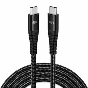Cable De Datos Usb-c A Usb-c 2.5 Mt Premium Pd 60w