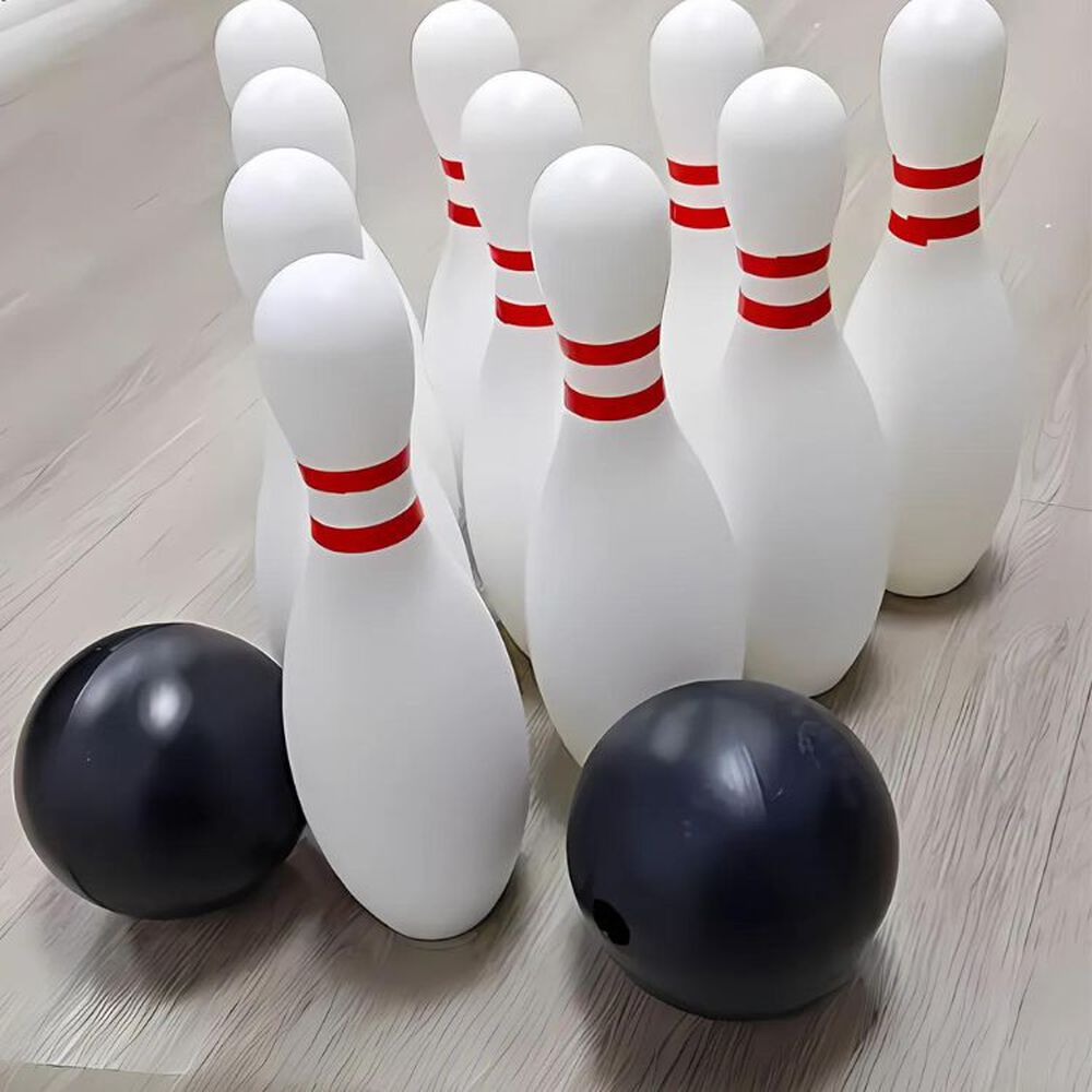 Bowling Para Niños Blanco Juguete 10 Pinos + 2 Pelotas image number 2.0