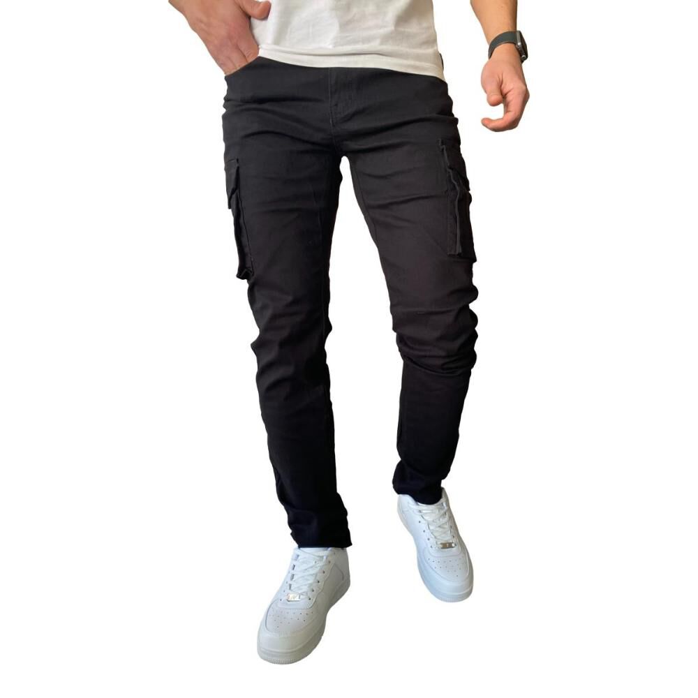 Pantalón Cargo Slim Fit Mosaico Tela Elasticada image number 5.0