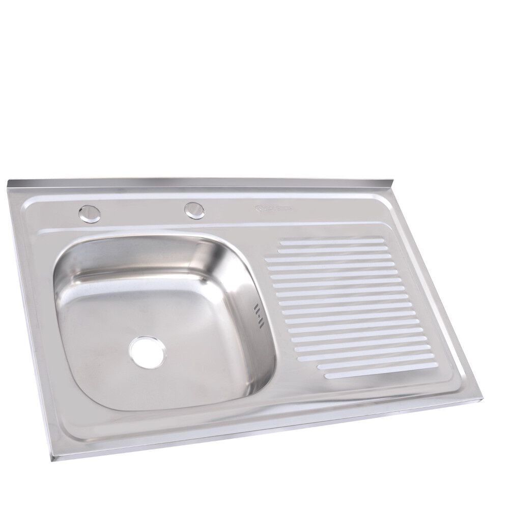 Lavaplatos 800x500 Con Rebalse Sobreponer Comb. Derecho image number 0.0