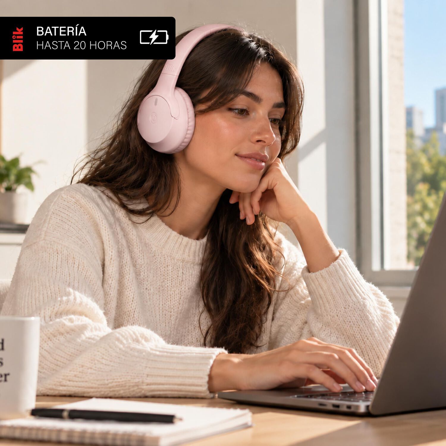 Aud&iacute;fonos Bluetooth Blik SOUL250-PK image number 3.0