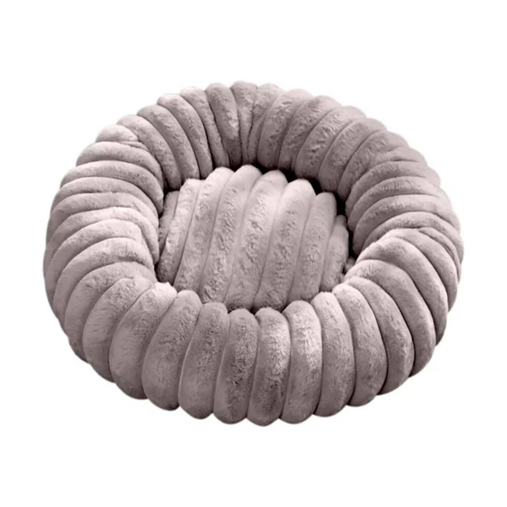 Cama Suave Redonda Antideslizante Para Mascotas 70cm Gris image number 0.0
