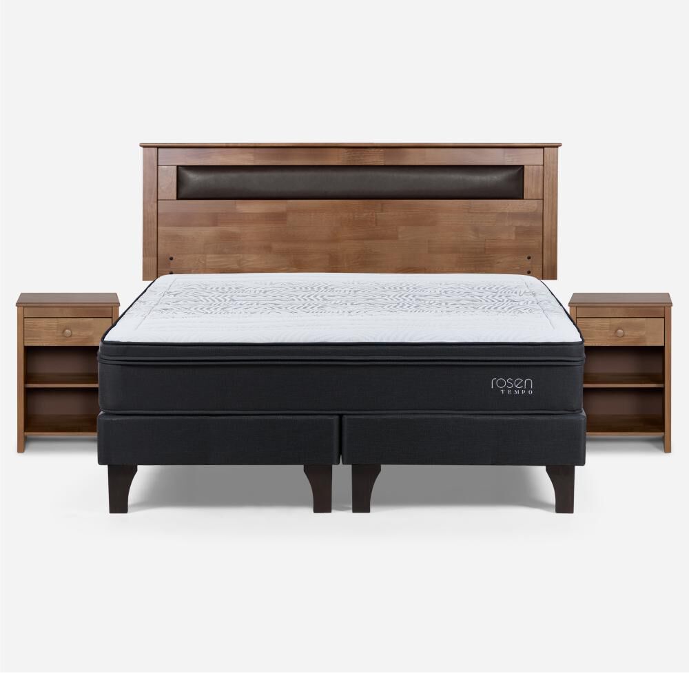 Cama Europea Rosen Tempo / King / Base Dividida + Set De Maderas image number 0.0