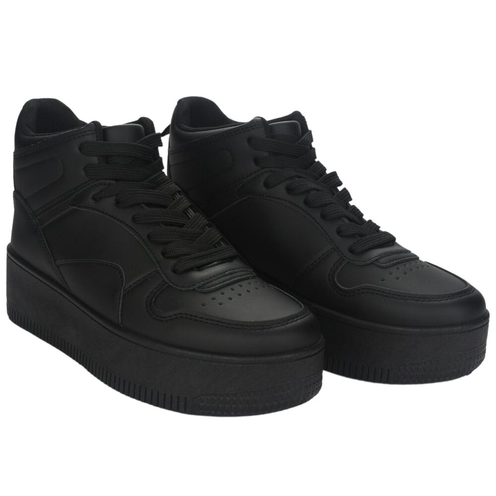 Zapatilla Chalada Mujer Metta-8 Negro Plataforma image number 4.0
