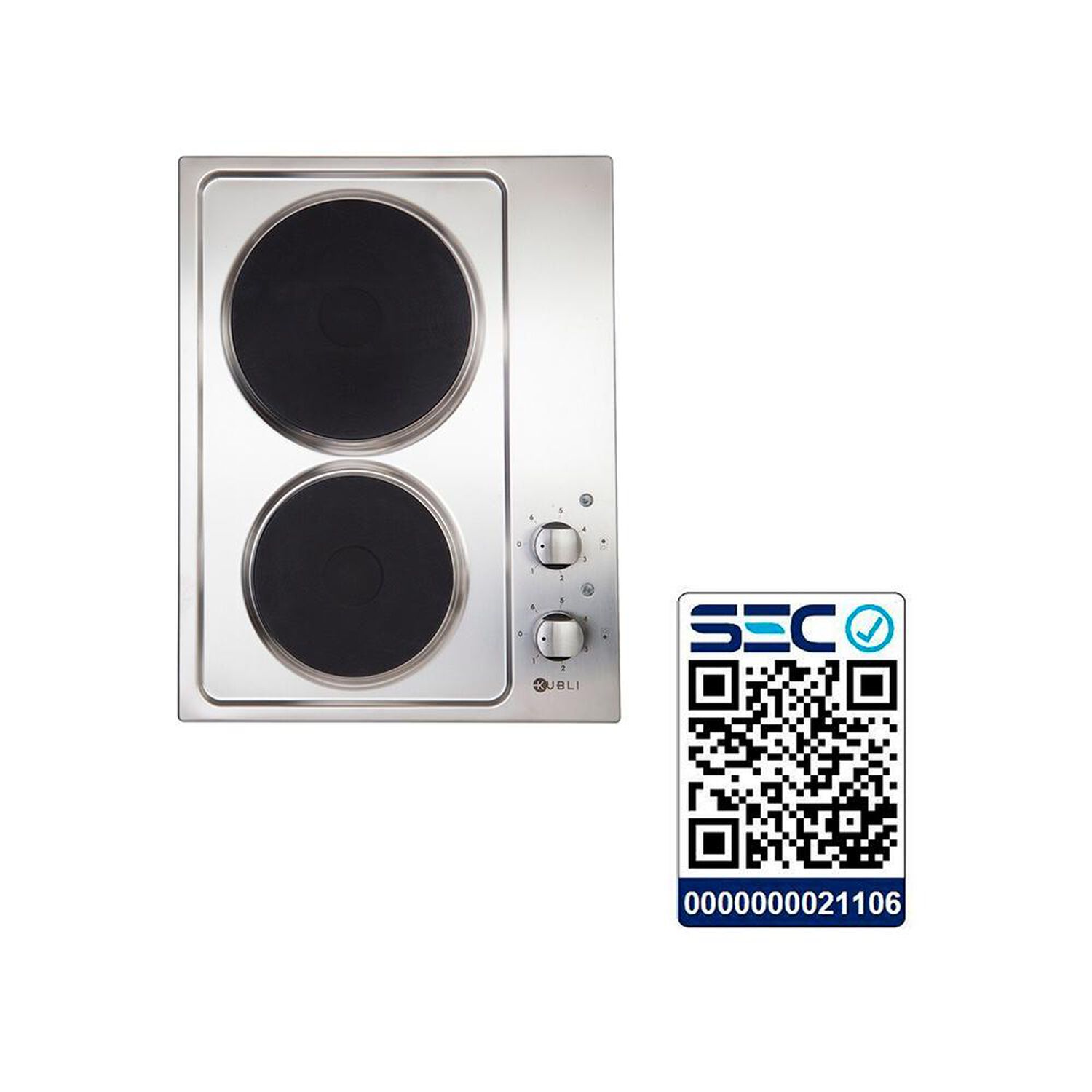 Encimera El&eacute;ctrica Kubli NEU 2P 50 / 2 Quemadores image number 4.0