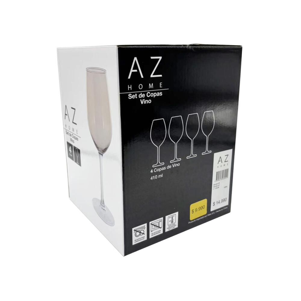 Set De Copas Azhome Solana / 4 Piezas / 415ml image number 4.0