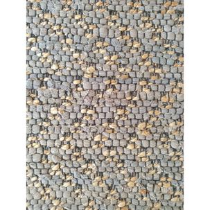 Alfombra De Yute Gris Peque&ntilde;a 1,2 X 1,8 Mts