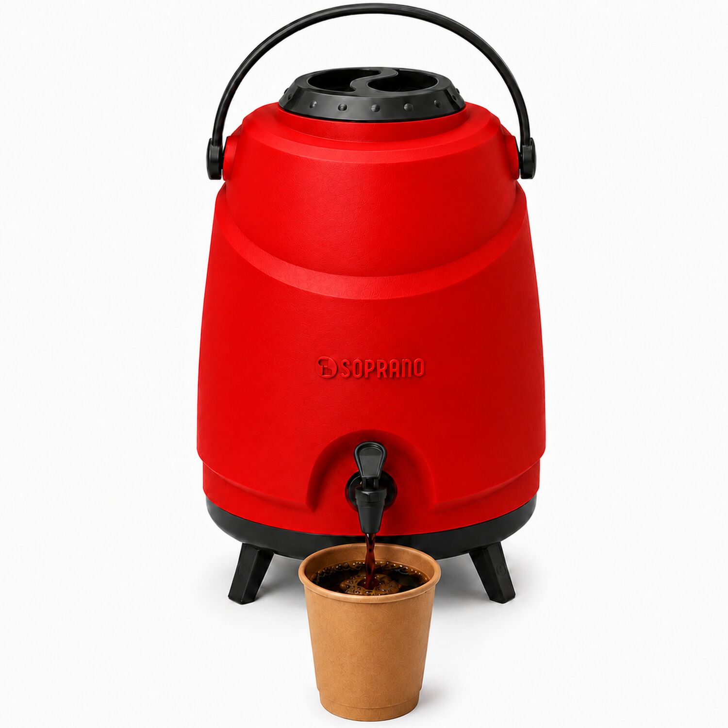 Maxi Termo 12 Litros Soprano Rojo Para Agua Fria Y Caliente image number 9.0