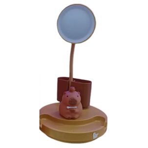 Mini Lampara Y Organizador De Escritorio Usb Capibara
