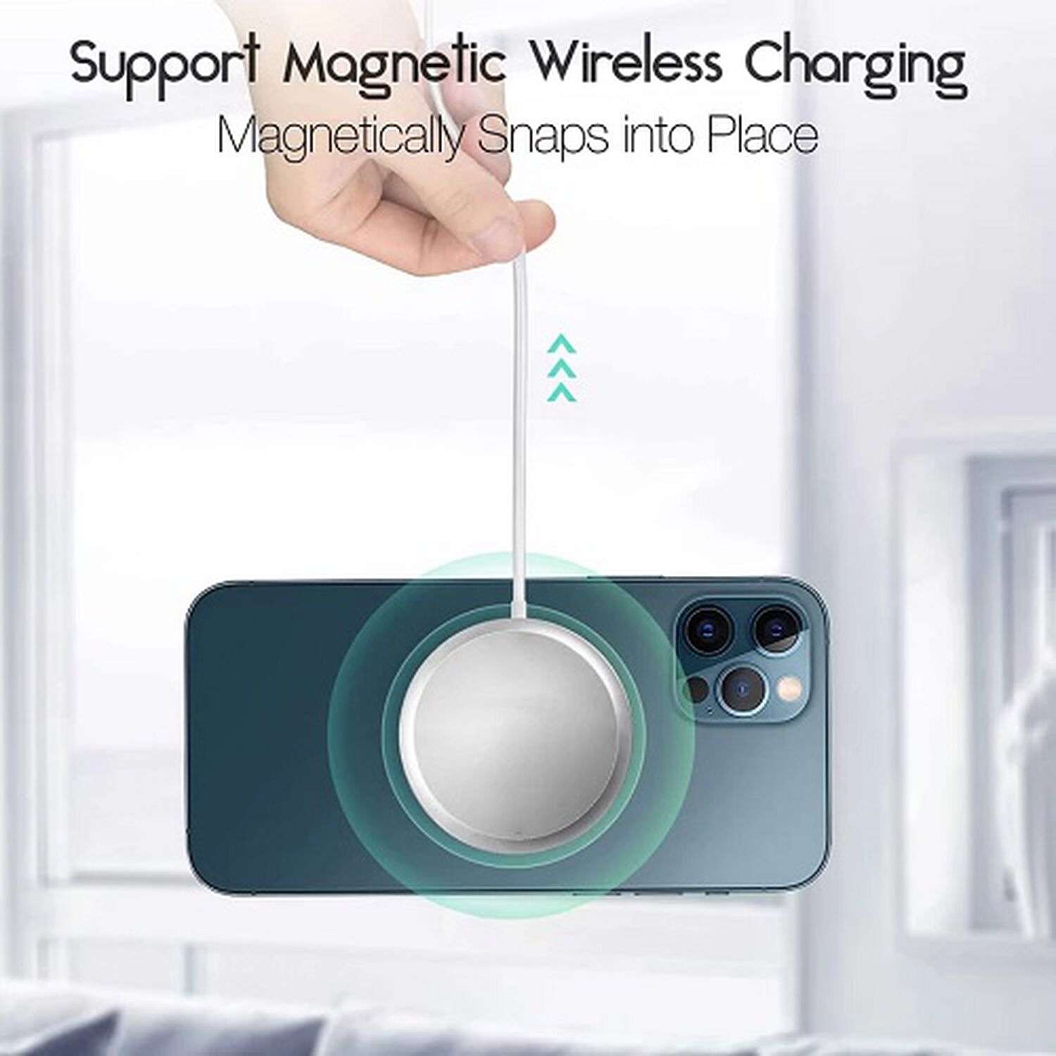 Cargador De Celular Inalambrico Tipo C Metal Magnetico Carga Rapida 3a 30w Smartphone Android Para Iphone Pared image number 3.0