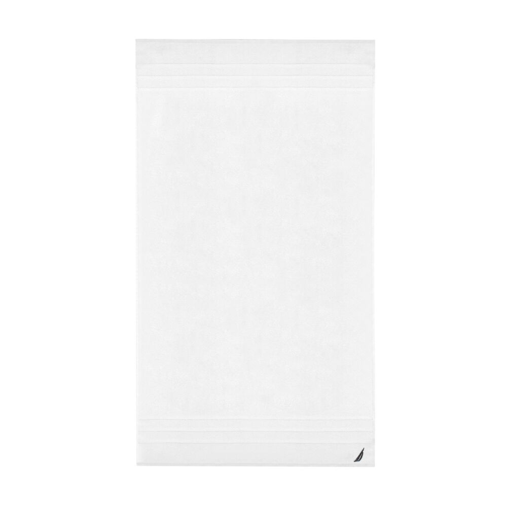 Set 3 Toallas Nautica Signature Cara+mano+cuerpo 100% Algod&oacute;n Alta Calidad Blanco image number 6.0