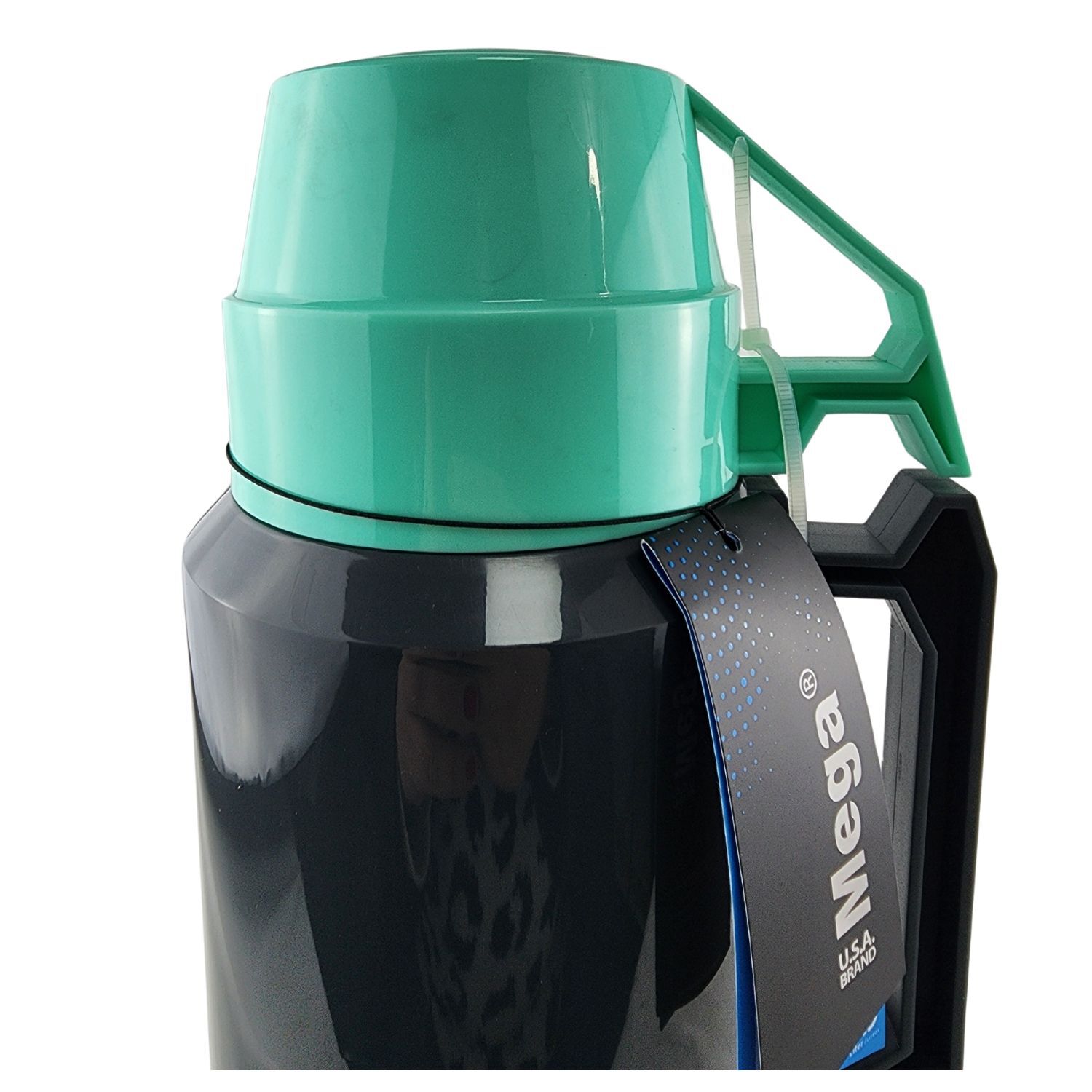 Termo Mega 1.9l New Megatemp Bebidas Calientes Frias Con Tazas Turquesa image number 4.0