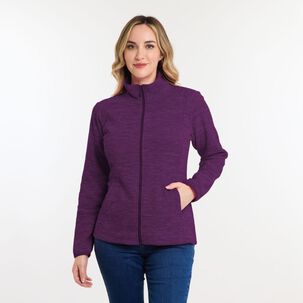 Polerón Básico Melange Cuello Redondo Mujer Geeps Polerón Básico Melange Cuello Redondo Mujer Geeps