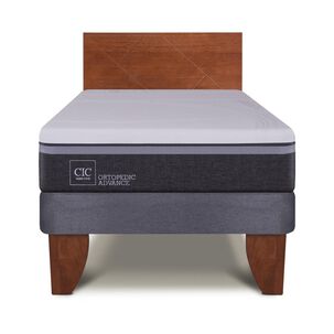 Cama Europea Cic Ortopedic Advance / 1.5 Plazas / Base Normal + Respaldo