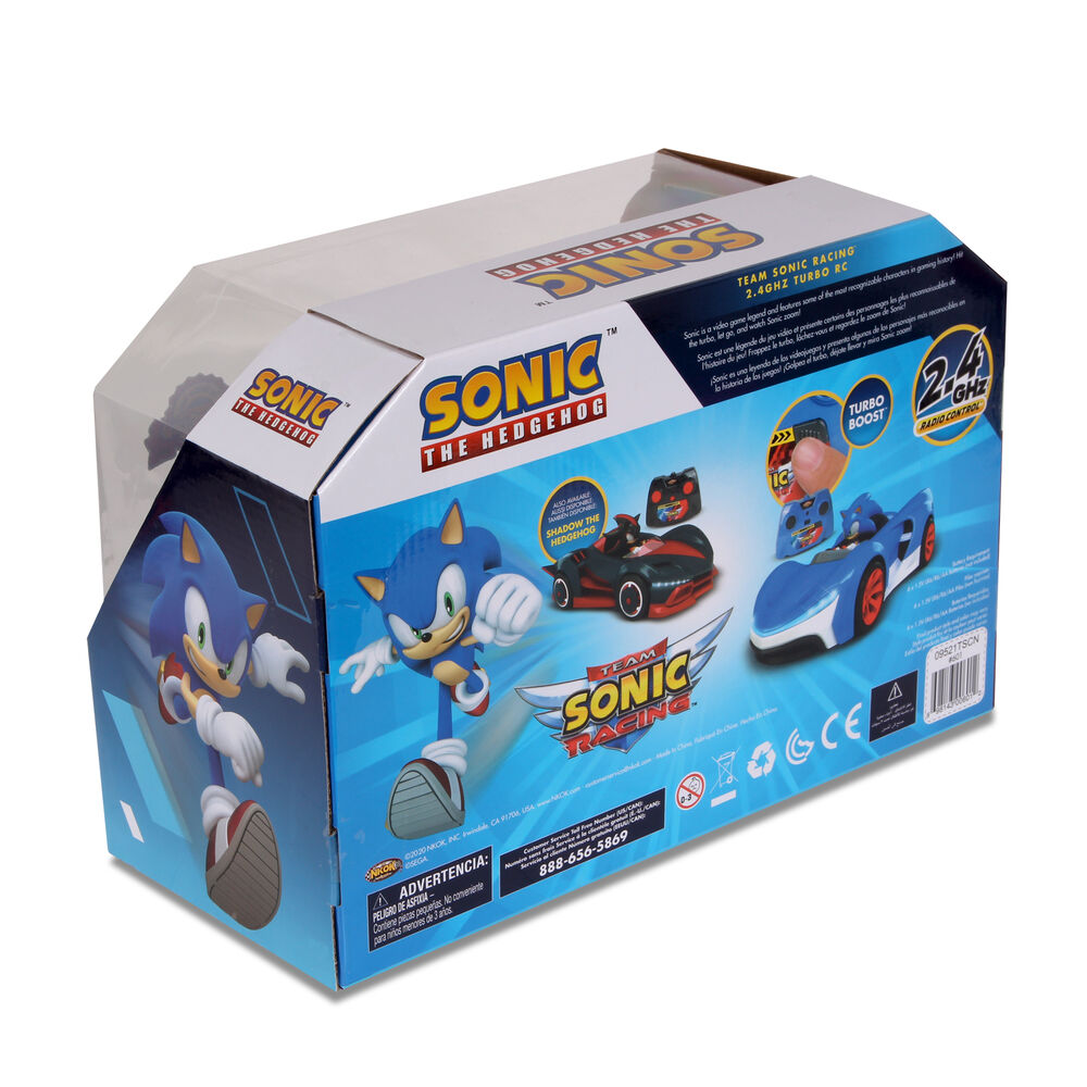Autos De Juguete A Control Remoto Team Sonic Con Luces image number 7.0