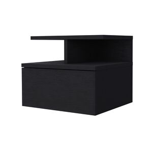 Velador Flotante 1 Cajón Fm-007n - Negro