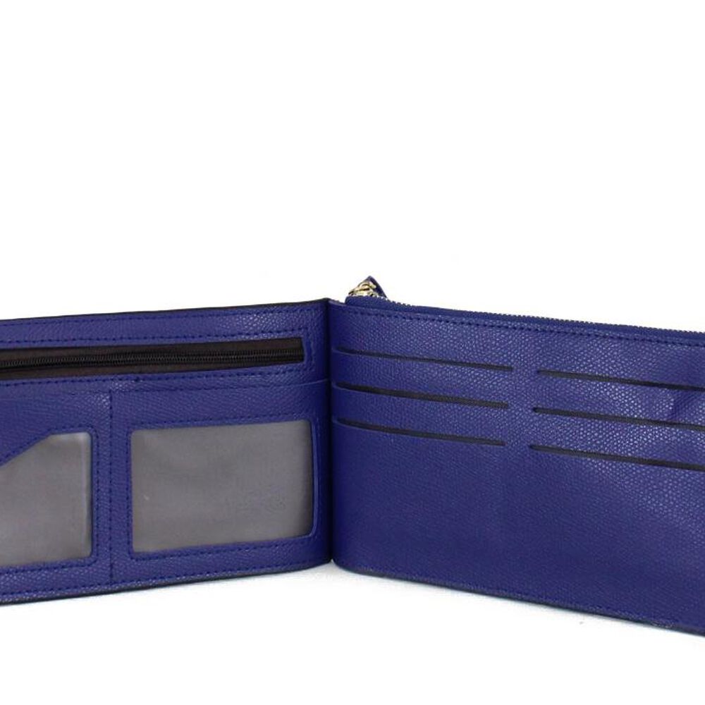 Billetera De Mujer Tarja Azul Carven image number 2.0