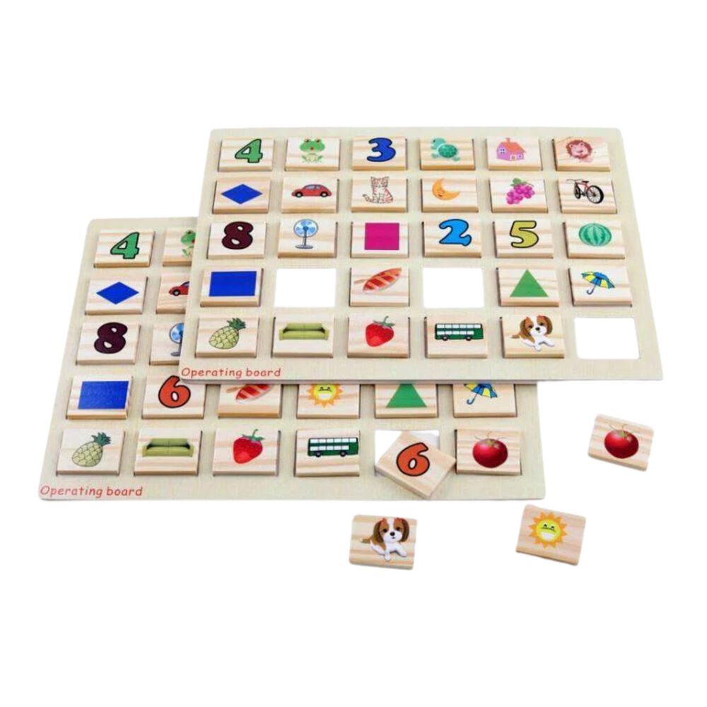 Juego Tradicional Memorice De Madera Para Niños De +3 image number 1.0