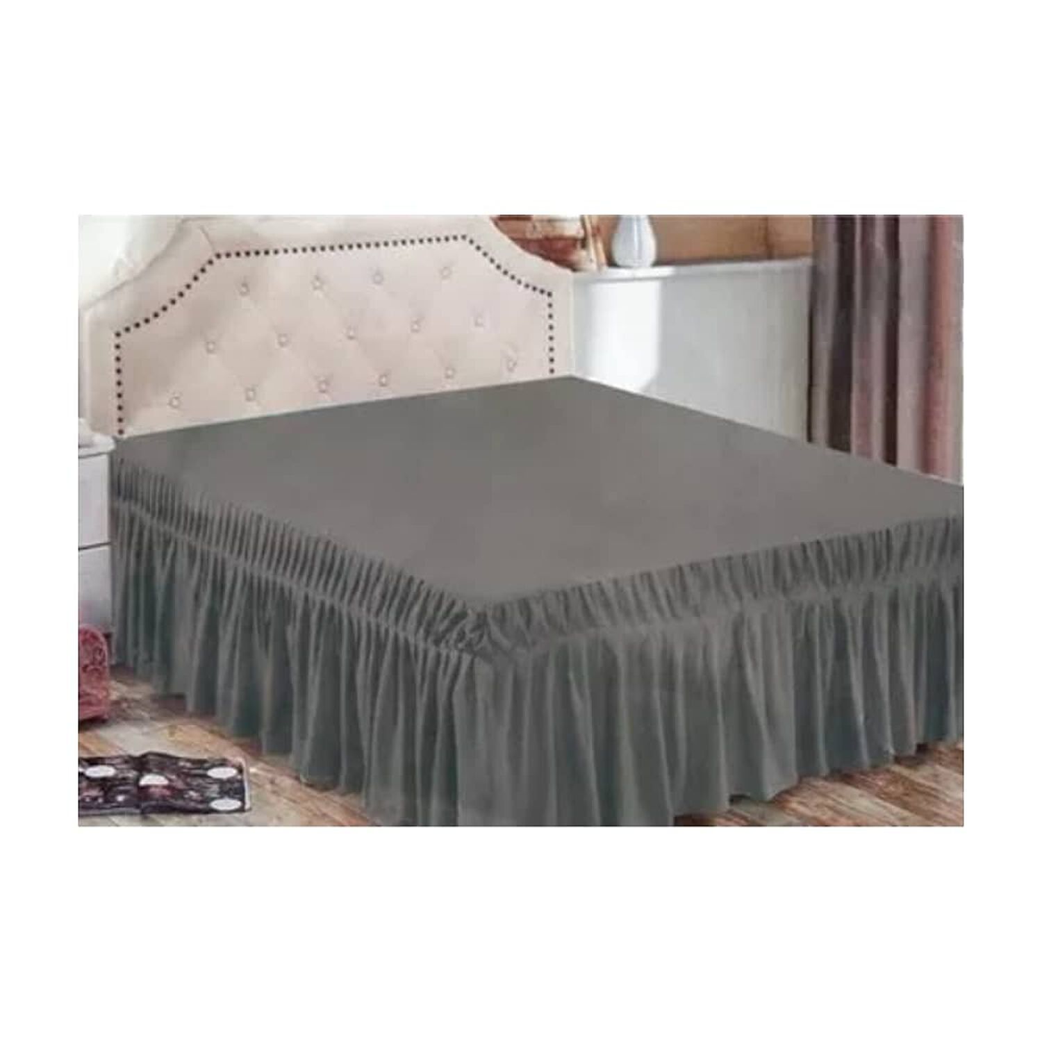 Faldon Liso Cama De 1,5 Plaza image number 1.0