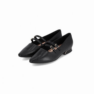 Zapato Mujer Negro/hebilla Silvia 911 Piccadilly