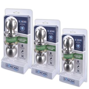 Pack De 3 Cerraduras Dormitorio & Oficina Ac Inox Doncan Pro