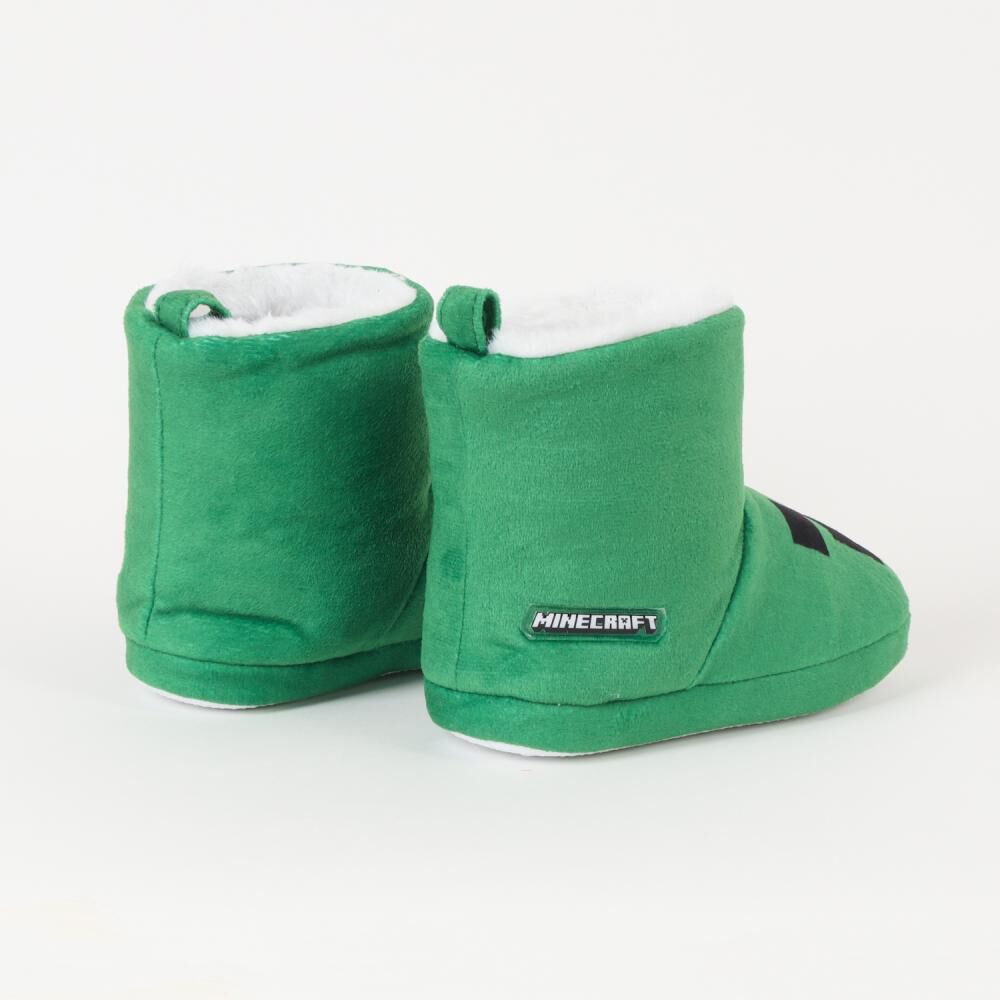Pantufla Bota Niño Minecraft Creeper Verde image number 2.0