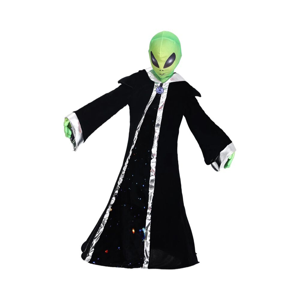 Disfraz Alien Marciano M&iacute;stico Stardy Infantil Para Ni&ntilde;os Verde Cosplay Extraterrestres Espacial Ideal Para Fiesta, Halloween image number 3.0