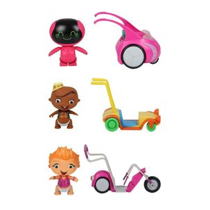 Juguete Pack 4 Figuras Power Rockers Con Automovil Infantil