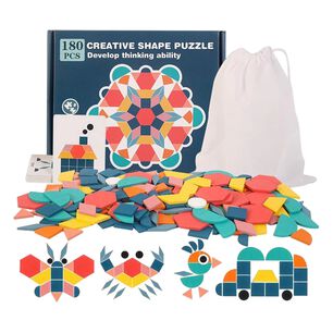 Set Juguete De Madera Rompecabezas Puzzles Ni&ntilde;os 155 Pcs