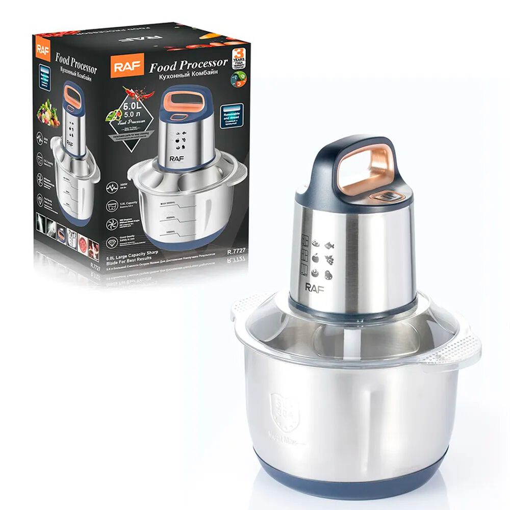 Procesador De Alimentos Acero Inoxidable 500w 5 Litros Plateado image number 4.0