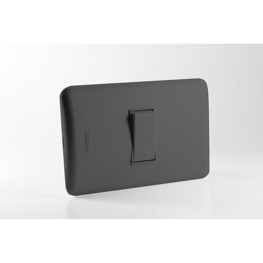 Interruptor Simple 9/12 Embutido 10a Negro - Rema image number 0.0