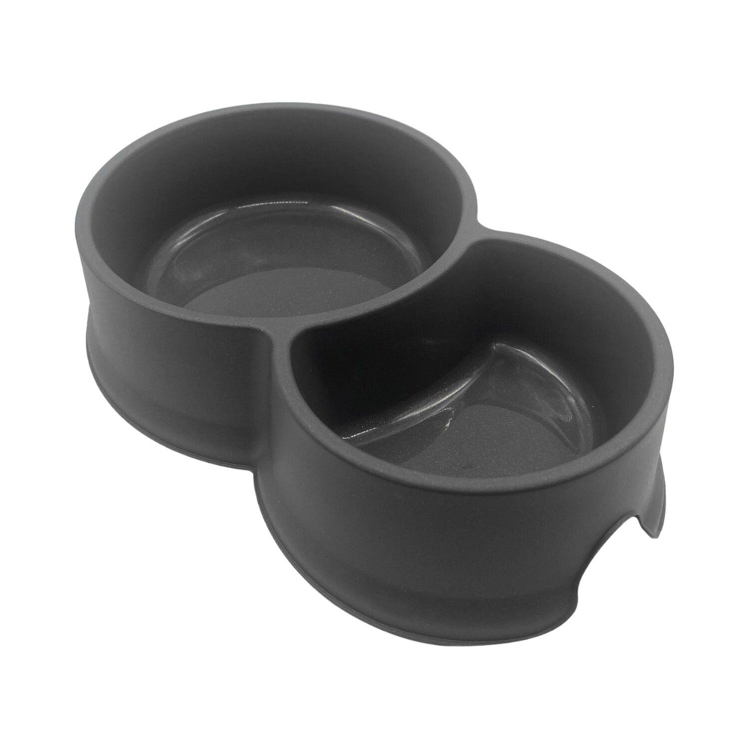 Comedero Bebedero Doble Para Mascota Negro 95ml Cool Pets image number 0.0