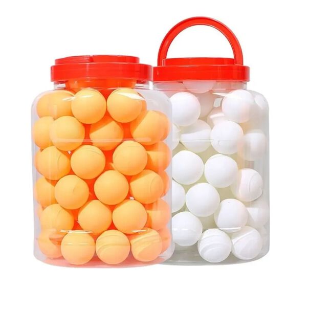 Pelotas De Ping Pong Set 60und En Tarro Blancas