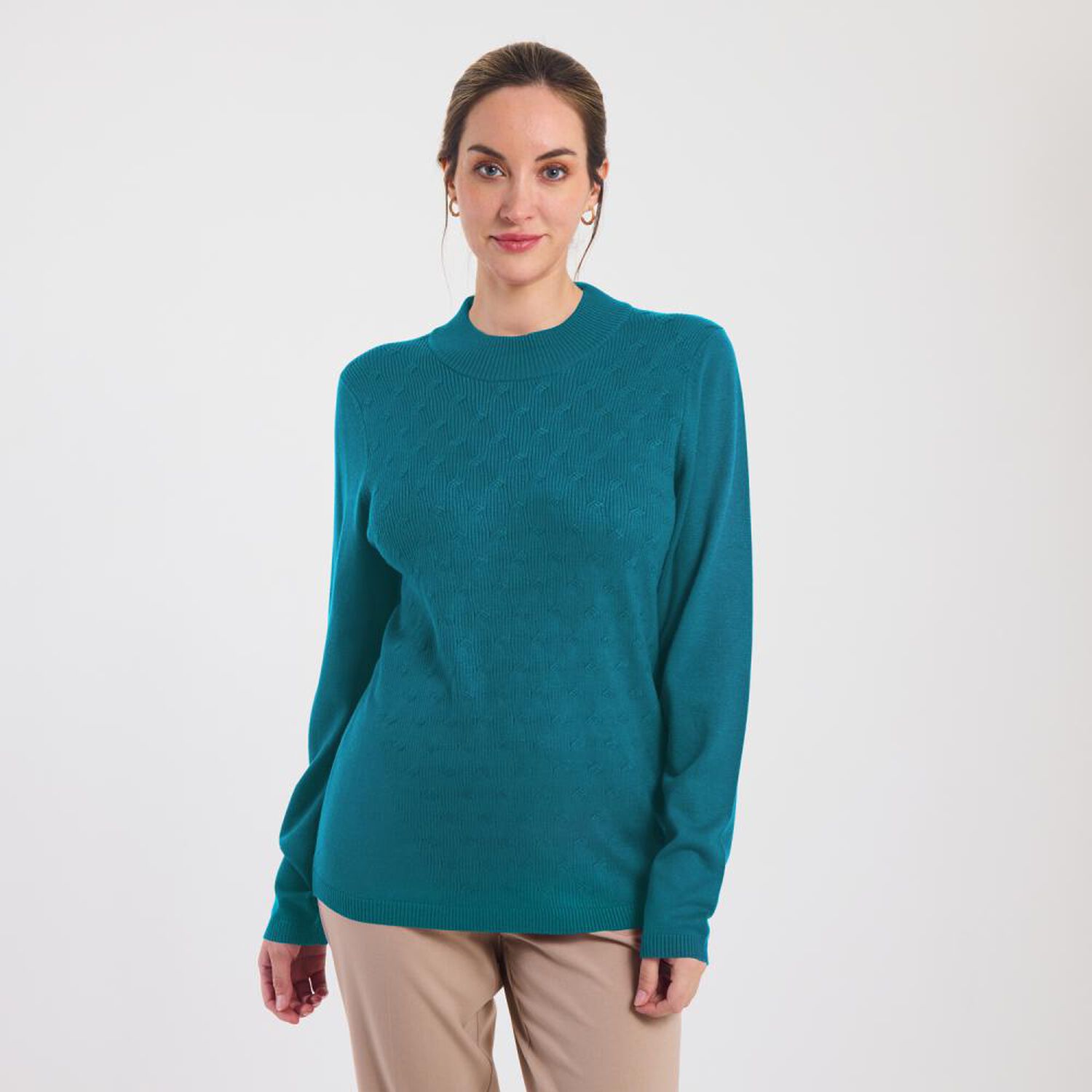 Sweater Dise&ntilde;o Fantasia Delantero Manga Larga Mujer Lesage image number 0.0