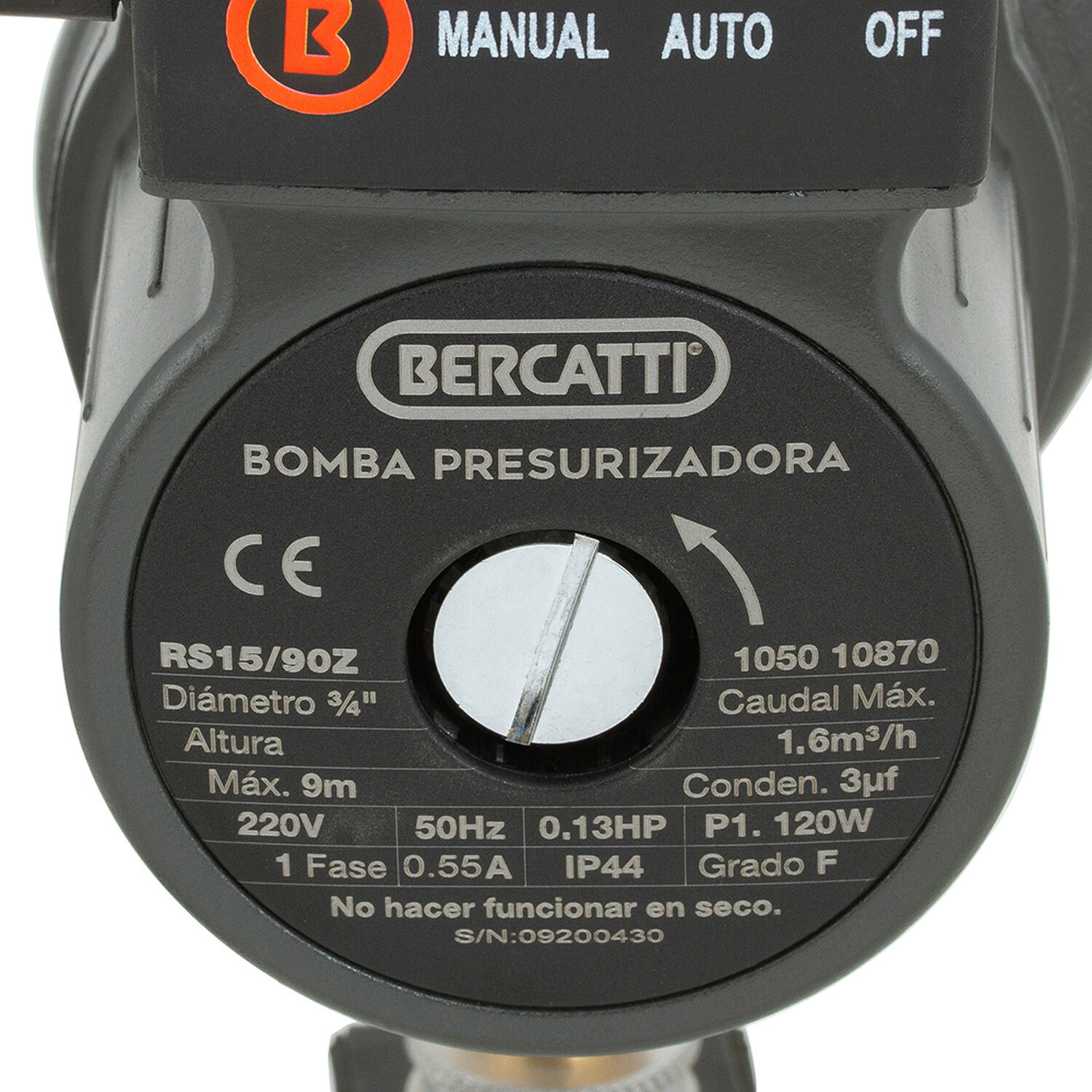 Electrobomba Presurizadora 0,13 Hp 120w image number 5.0