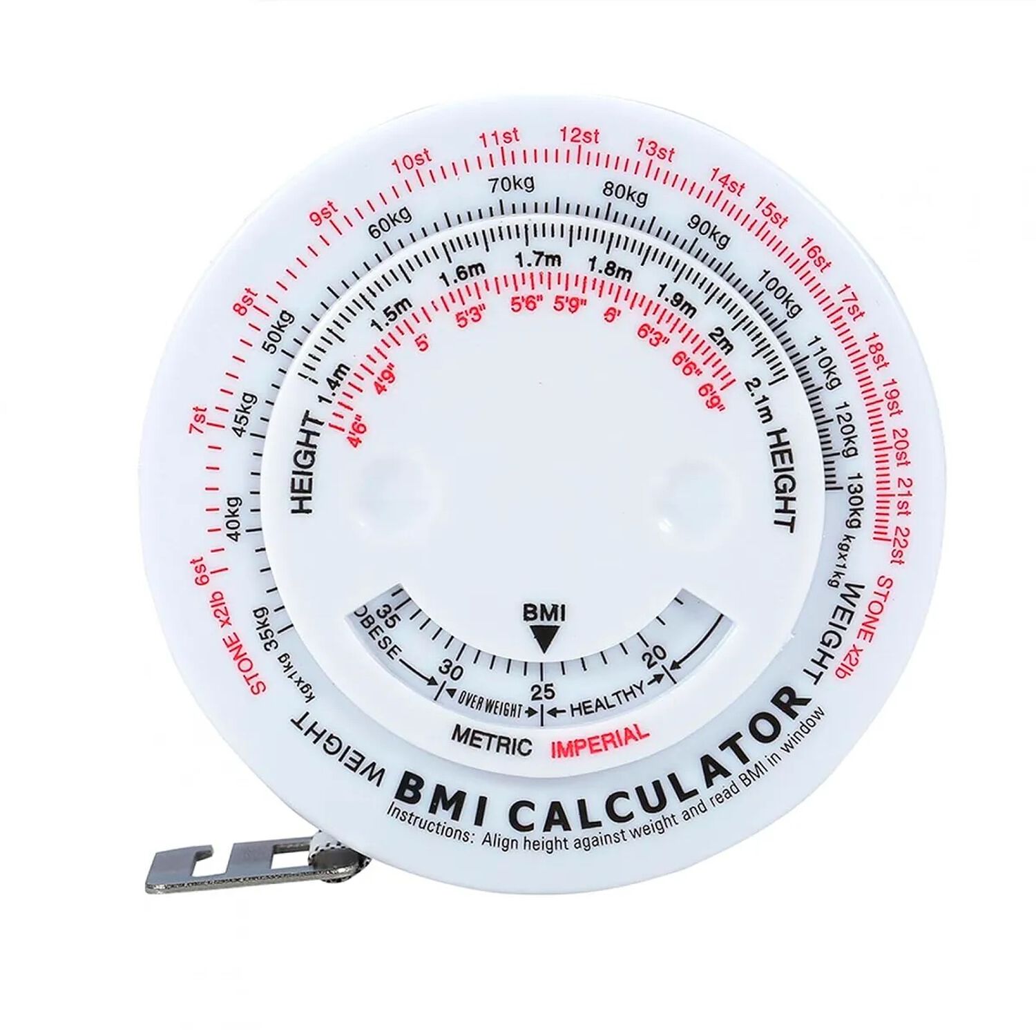 Cinta M&eacute;trica Huincha Indicador De Masa Corporal Imc image number 0.0