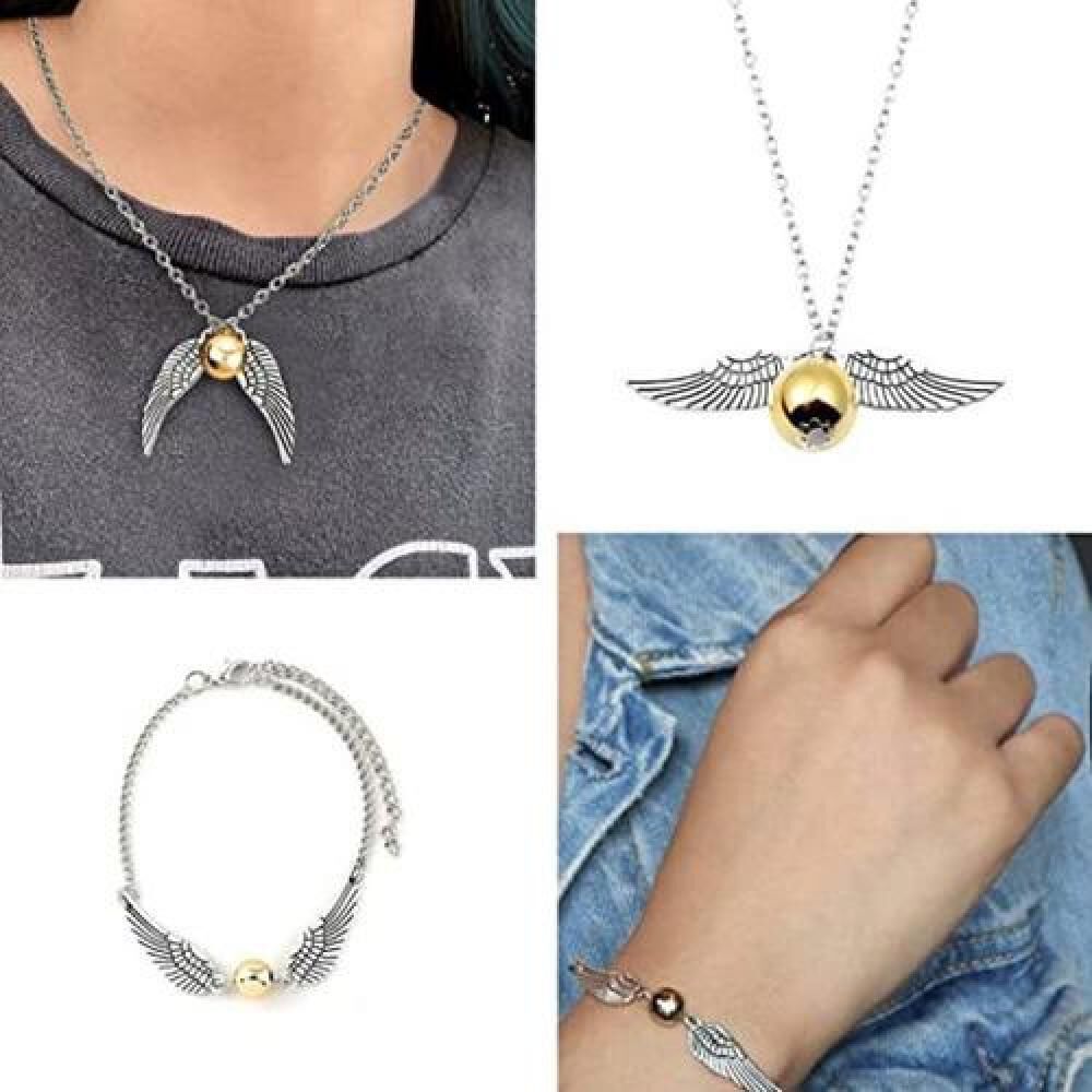 Set Golden Snitch Quidditch Collar + Pulsera Harry Potter image number 5.0