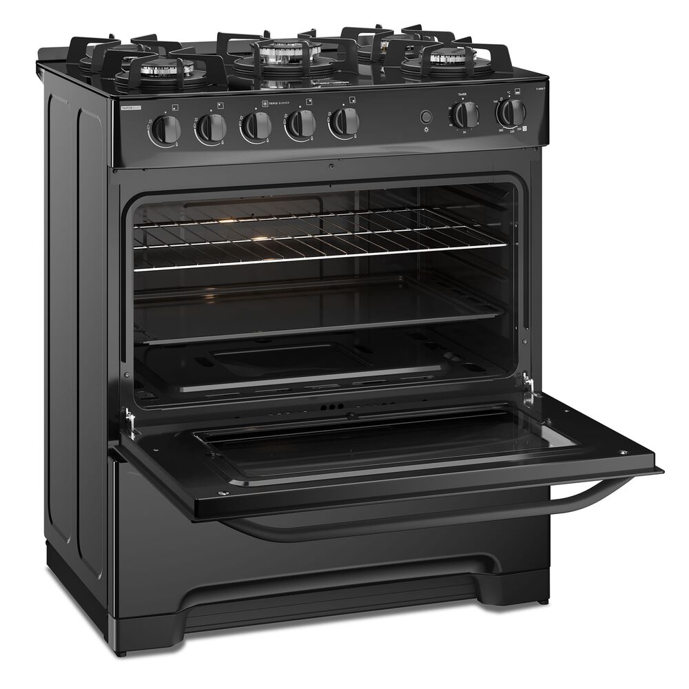 Cocina A Gas 5 Platos Fensa Vaporbake F 6000 T Negra image number 6.0