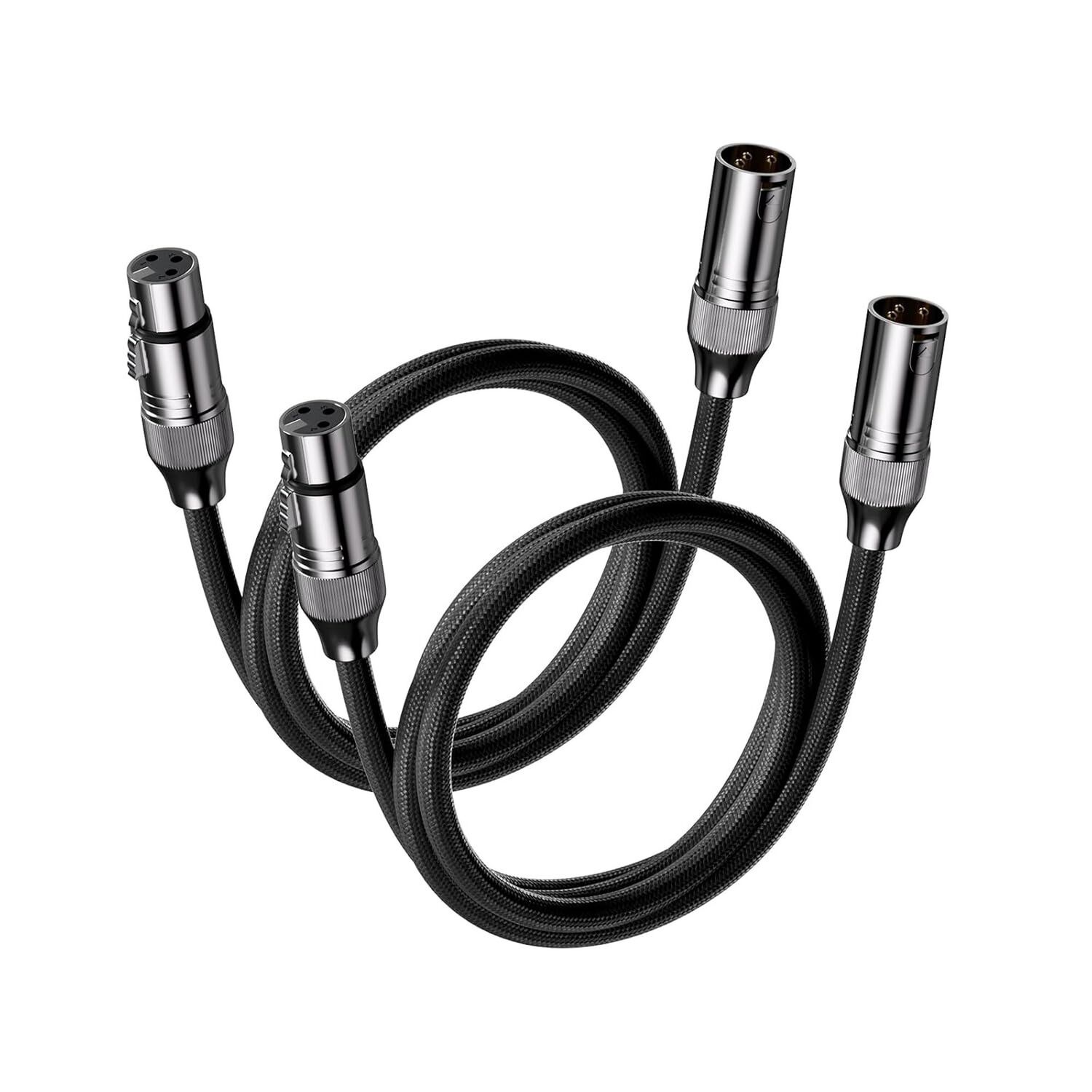 Par De Cables Xlr Para Sistemas De Audio 1,2m M/h Fosi Audio image number 0.0