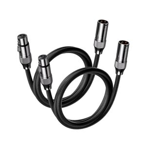 Par De Cables Xlr Para Sistemas De Audio 1,2m M/h Fosi Audio