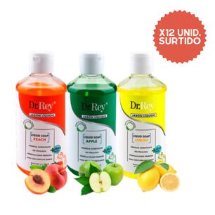 Pack 12 Uds Jab&oacute;n L&iacute;quido Manzana, Lim&oacute;n Y Durazno 200 Ml