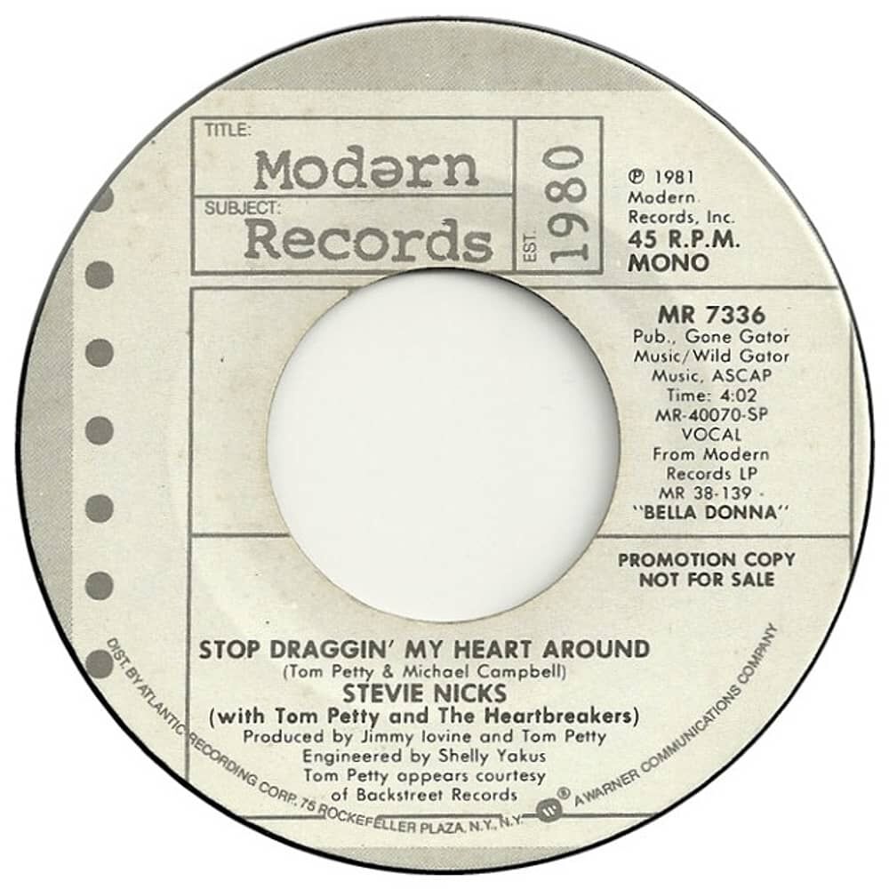 Stevie Nicks - Stop Draggin' My Heart Around | 7" Single Vinilo Usado image number 0.0