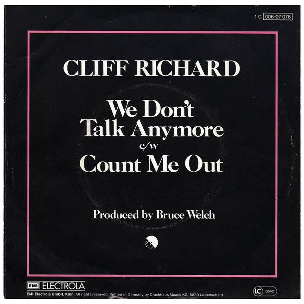 Cliff Richard - We Don't Talk Anymore | 7" Single Usado image number 1.0