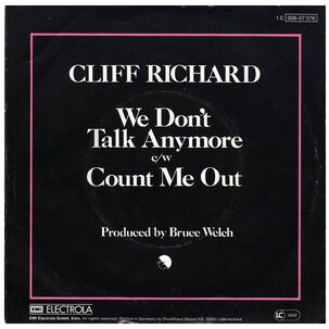 Cliff Richard - We Don't Talk Anymore | 7" Single Usado